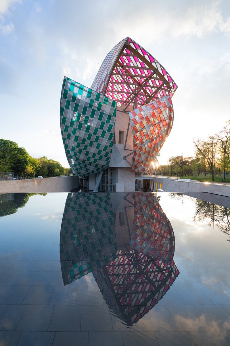 architectmag's tweet photo. ICYMI: Daniel Buren Reimagines Frank Gehry's Fondation Louis Vuitton. https://t.co/bAuPvlv29U https://t.co/L2NBwfSi0M