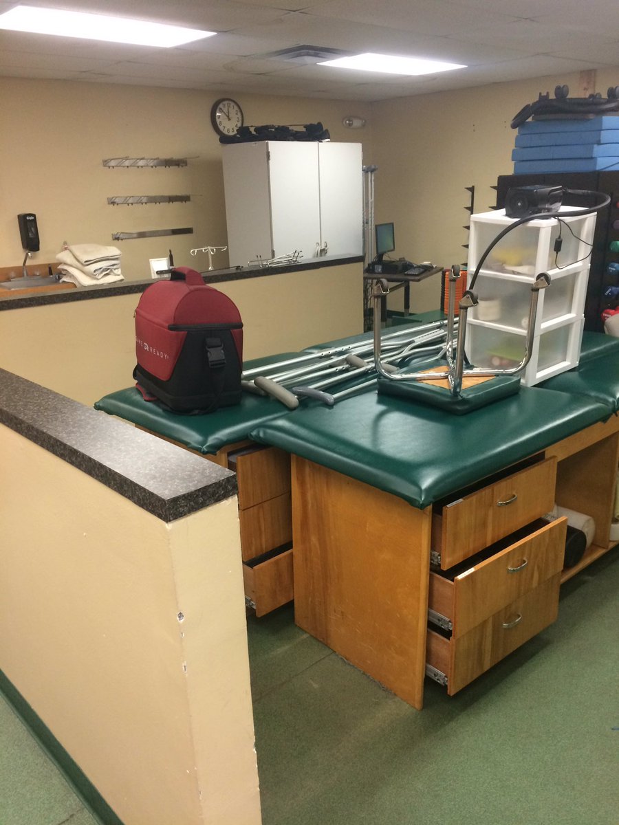 jusportsmed's tweet photo. The field house ATR is getting a makeover! #judolphins #JUSM https://t.co/afrLDsC1Sl