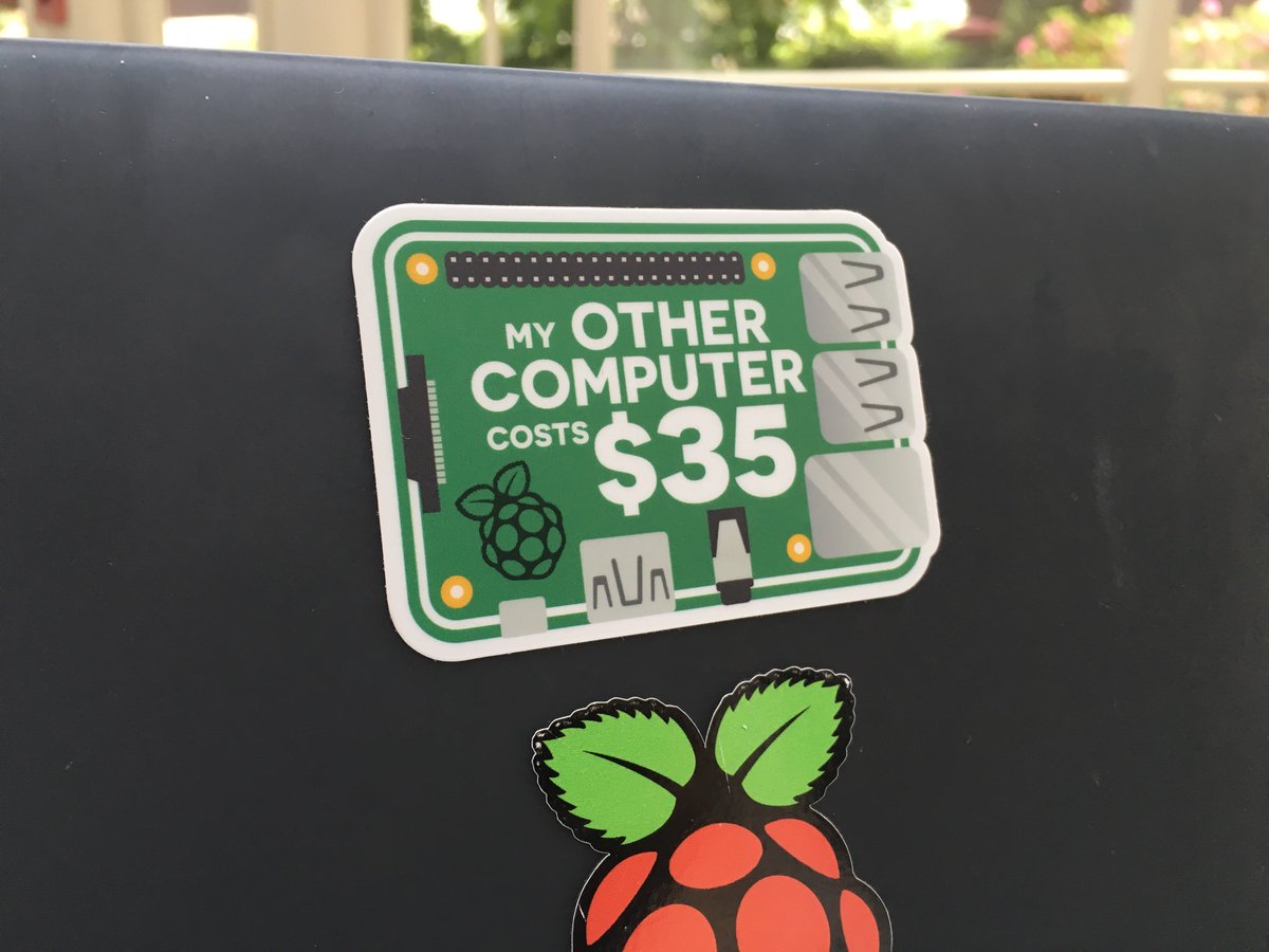 Raspberry_Pi's tweet image. What do you think of this new laptop sticker? Come see us at @makerfaire Bay Area if you want one of your own!