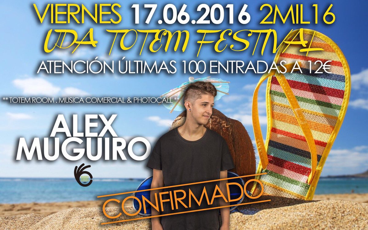 alexmuguiro's tweet photo. ¡Nos vemos en Sala Totem el próximo 17 de junio! #UdaTotemFestival https://t.co/RNpBI6SlGV