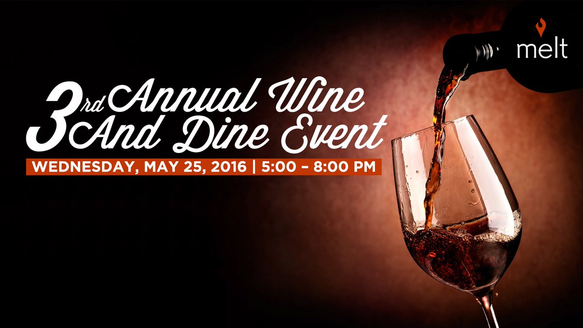BSICorporate's tweet photo. Love wine? Love food? 3rd Annual Wine &amp; Dine Event on Wed, May 25th, 5-8pm at @meltgrill  https://t.co/Ks8A4jvUiB https://t.co/Gibi5mhmuD