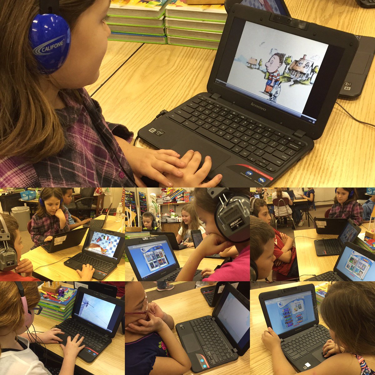 MissKurtzSEA's tweet photo. Second grade loving our BookFliks time #infohioworks @SEAtartans @cstaple09 https://t.co/jNmh1N8dXi