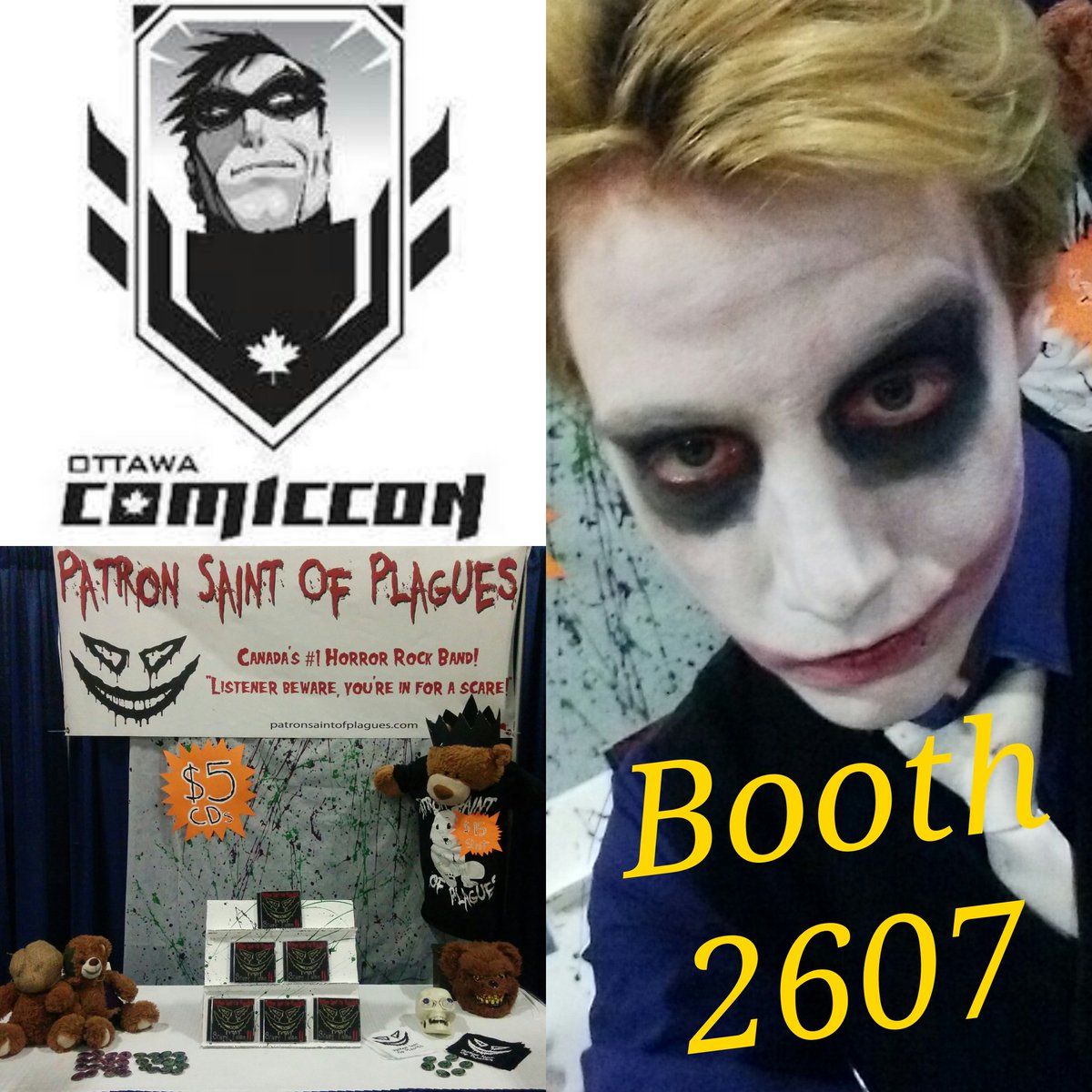 Come visit us at @OttawaCC all weekend! Let's get weird! Booth 2607! #ComicCon #OttawaComiccon