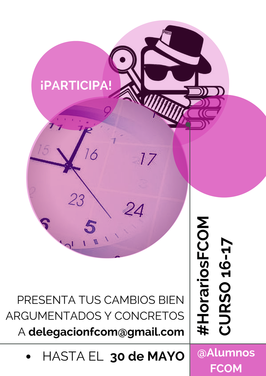 DelegacionFcom's tweet photo. #InfoFCom: Recordad echad un ojo a los #HorariosFCom. ⏰⏰⏰
https://t.co/uA1lCQdQ3A https://t.co/82sNAyBKsH