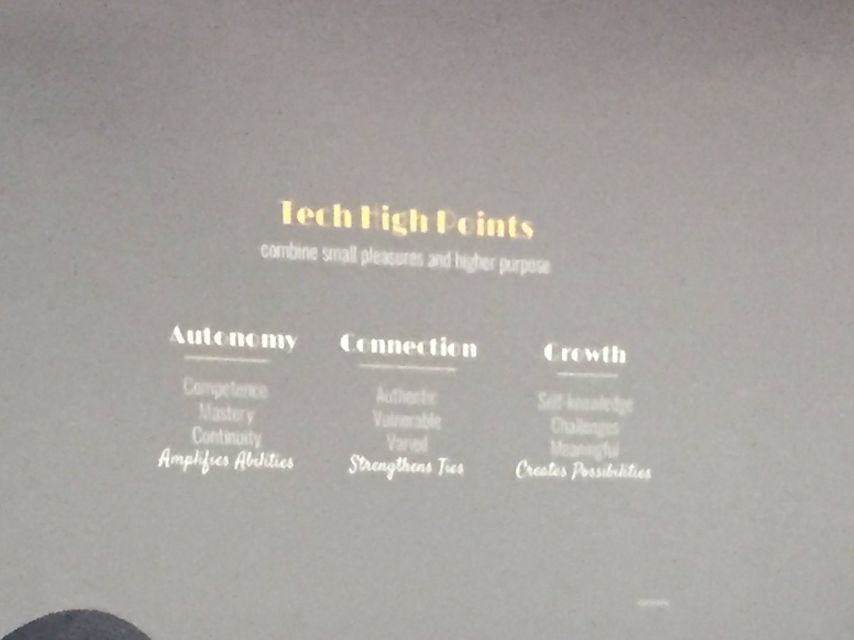 HillaryOstlund's tweet photo. Love these tech high points for "happiness" from @paminthelab. #planningness https://t.co/Ii6tBRWeDT