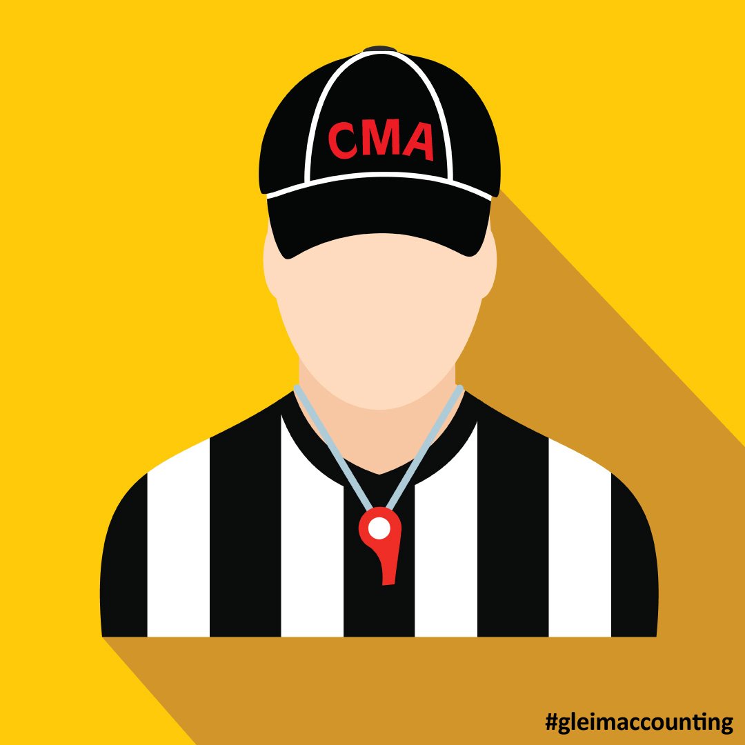 GleimAccounting's tweet photo. What can current & #futureCMAs learn from referees? Very valuable lessons. #FutureCMAFriday https://t.co/FVVXG1vjwB https://t.co/211pZZKSBT