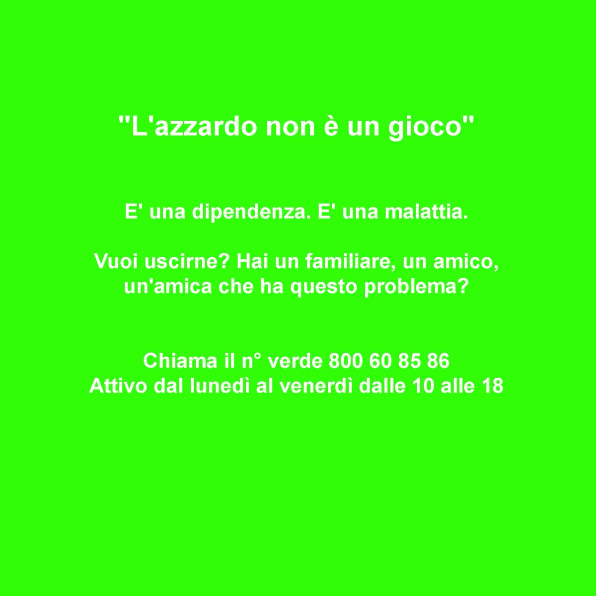 Progetto MOICA - ", fra pochi giorni il convegno nazionale "L'azzardo non è un gioco" con il Prof. Fiasco