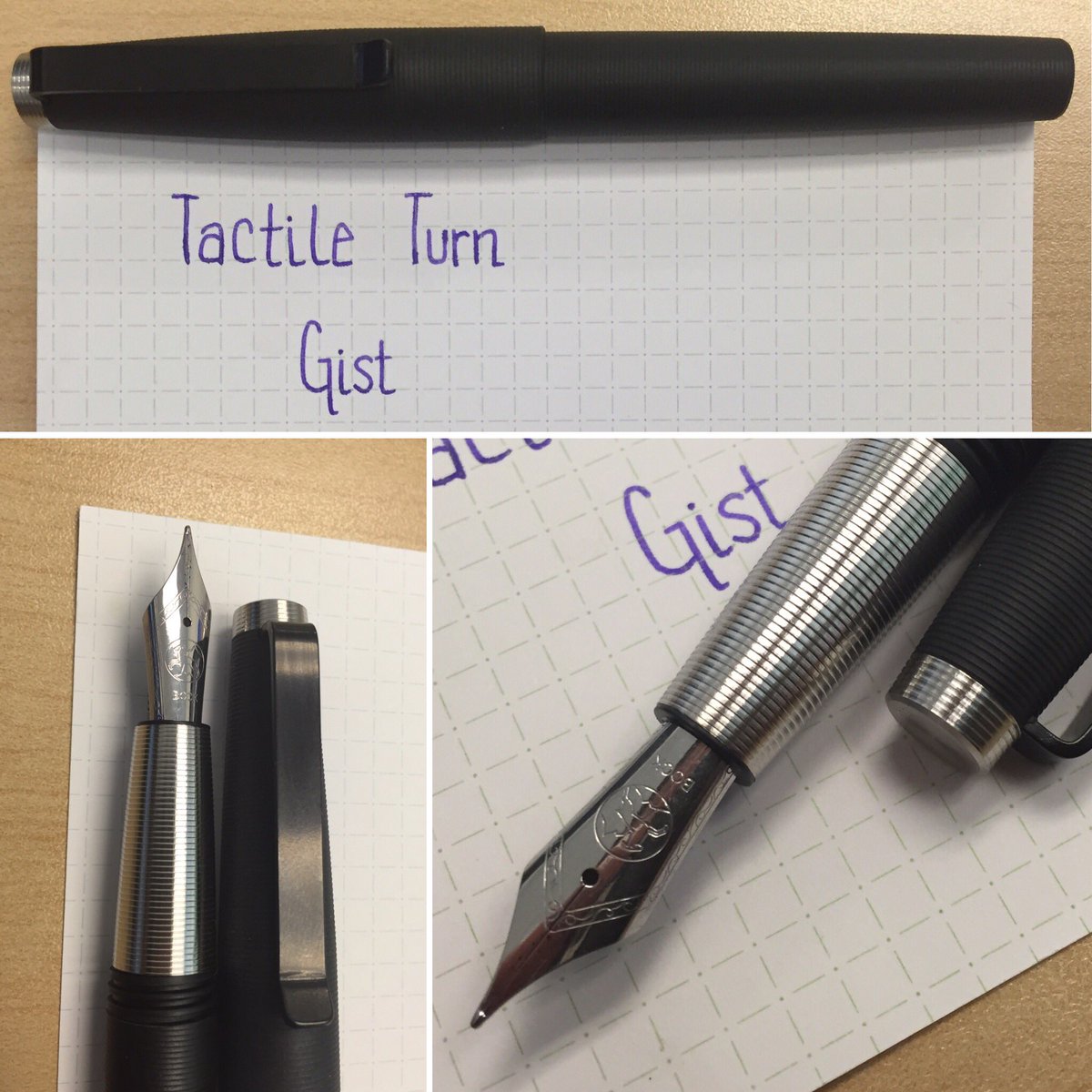.<a href="/TactileTurn/">Will Hodges</a> Gist with fine Bock nib and J. Herbin's Violette Pensee #ppf #pens