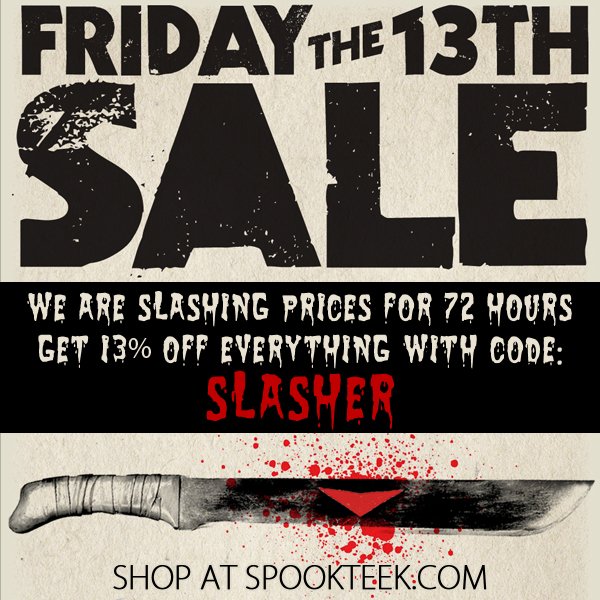 EscapeTrivia's tweet image. bit.ly/1Yqh9Q8 | Save 13%. Use Promo Code: SLASHER #HauntedHouse #Haunt #Sale #ScaryGood #Friday13