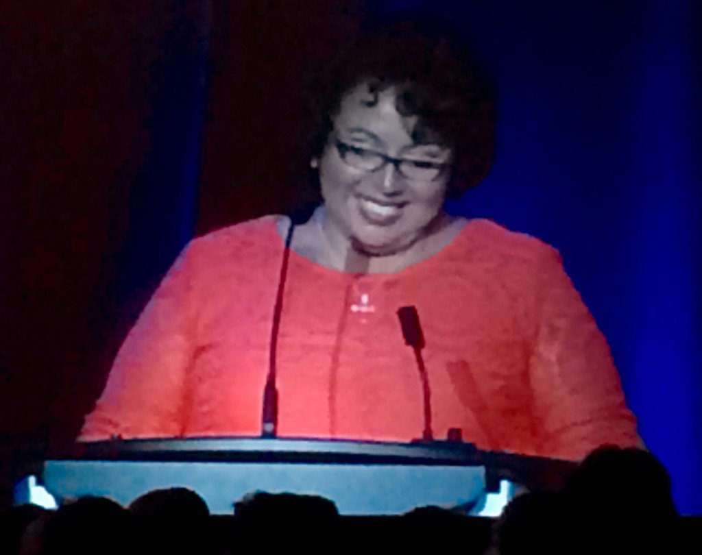 SorienEnrolls's tweet photo. Magdalena flew for first time to tell #SOE2016 about getting insurance so she can take care of herself #PeaceofMind https://t.co/XjQMyUIERr