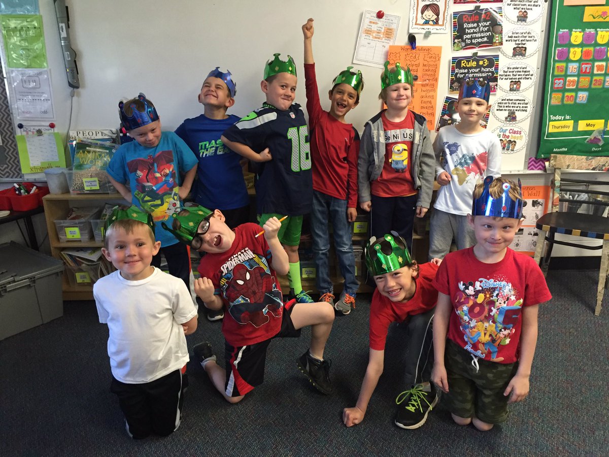 Kk day!  Boys are really loving being kings for the day!   #patton25