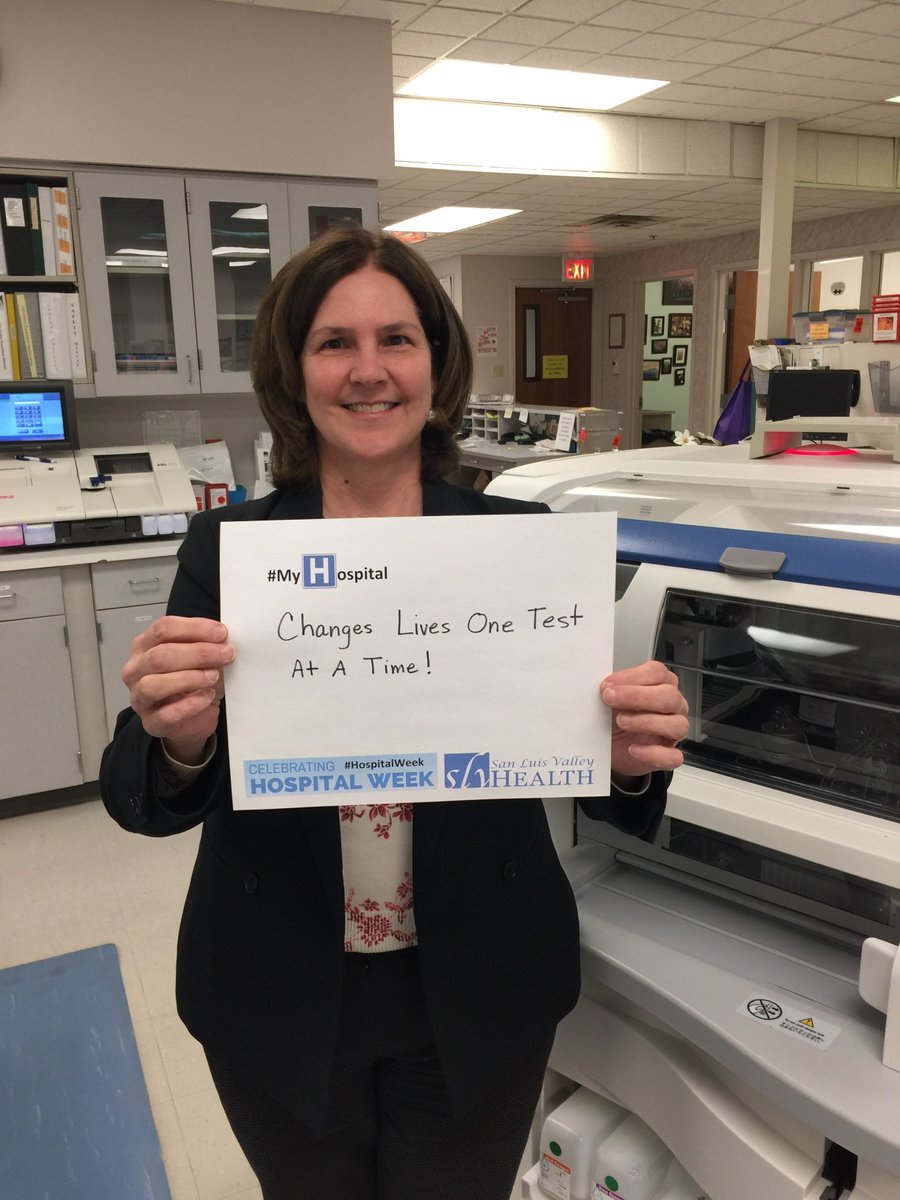 SLVHealth's tweet photo. #MyHospital changes lives one test at a time! #HospitalWeek #SLVHealthHospitalWeek https://t.co/1KxSejMtVo
