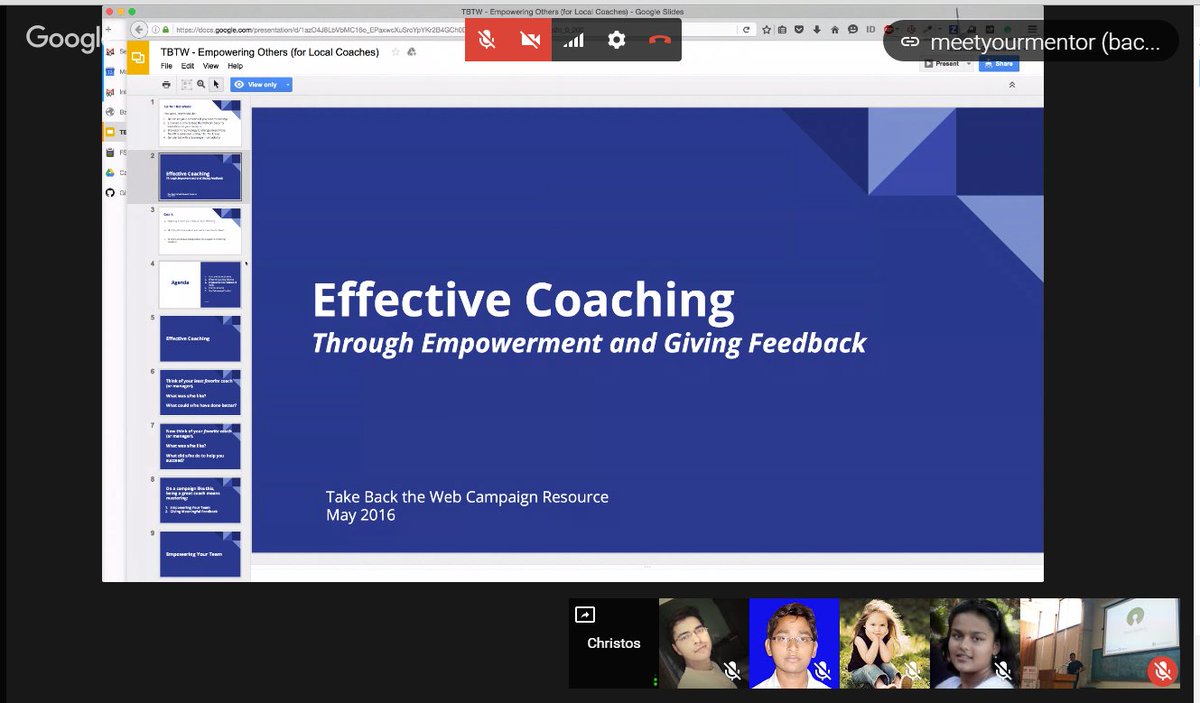 moingshaikh's tweet photo. TBTW - Empowering Others. Awesome coach call going on by @bacharakis 
#Mozilla #TBTW @MozTeach @MozTBTW https://t.co/mnkLuZPpxX