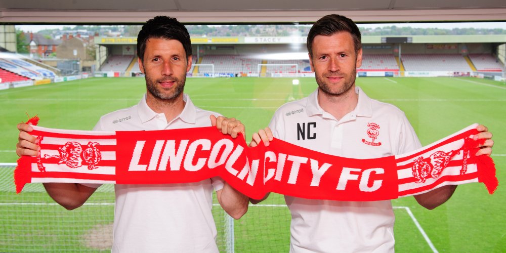 LincolnCity_FC's tweet photo. A warm welcome to Danny &amp; Nicky Cowley, the #Imps new management team. https://t.co/47uR2FcCu6