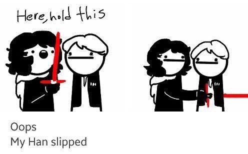 How this scene truly went.....