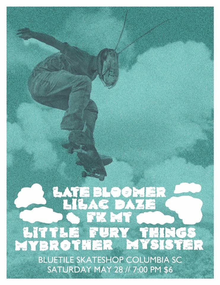 Thanks to <a href="/B4theinkisdry/">BeforetheInkisDry</a> for the great flyer! 5/28 <a href="/bluetileSC/">bluetile skateboards</a> #sorrydatboi