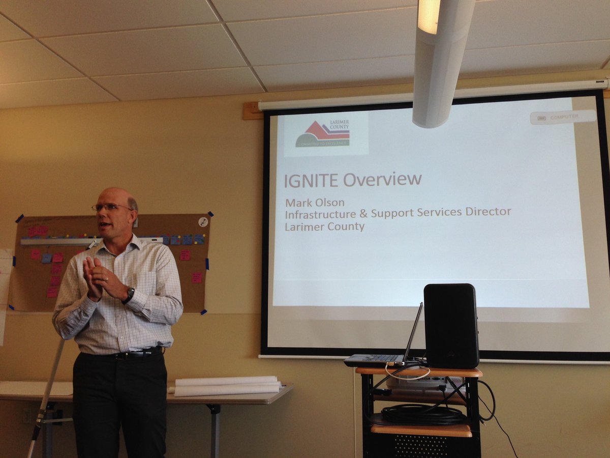 JerraudC's tweet photo. @DENPeakAcademy, @lovelandcou & @fortcollinsgov work together to #Innovate from within #IgnitePresentations https://t.co/Mx87FutKbD