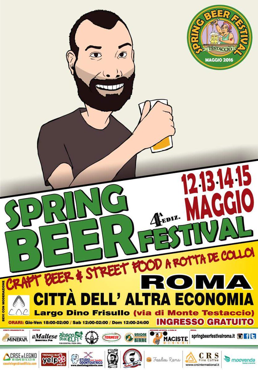 sbf_roma's tweet photo. Conosciamo i birrai: Anthony di @CrakBrewery #sbfr16 #BirraArtigianaleRoma https://t.co/Thko2WKXYJ