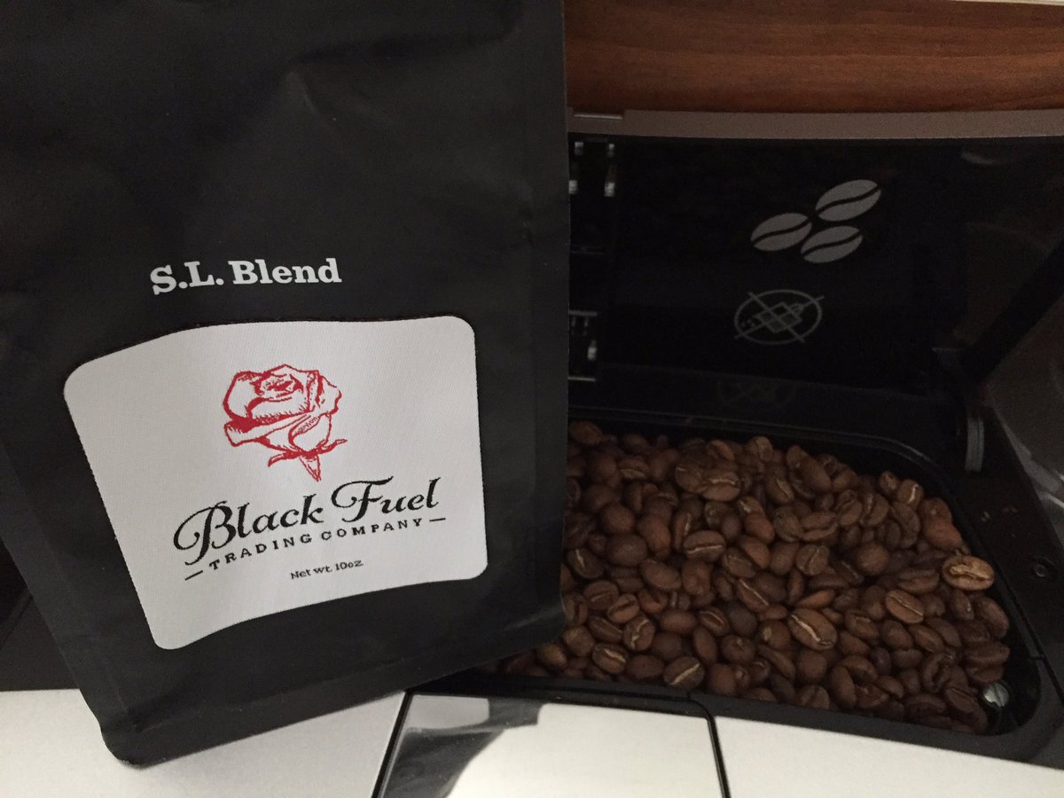 NRichard9's tweet photo. Always a special moment when I have to refill coffee beans, love the smell of fresh #BlackFuel #SLBlend @BFTCo ❤️🌹☕️ https://t.co/EvCmPVFrGt