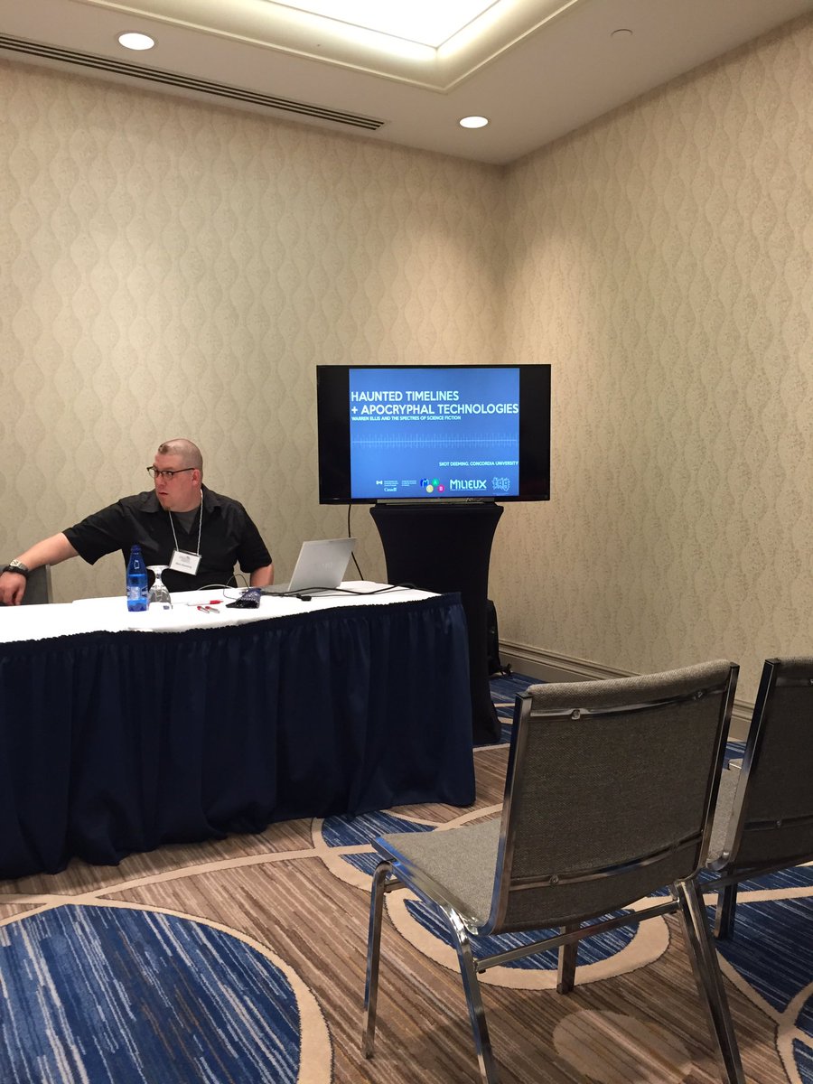kalervideo's tweet image. Up 1st for Hauntings, @mrghostyx on @warrenellis, apocryphal tech, &amp;amp; haunted timelines. #CSSC2016 #TCAF