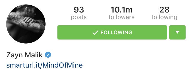 WWInfo1D's tweet photo. Zayn has officially reached 10M followers on instagram. https://t.co/2xhcAB7JkN