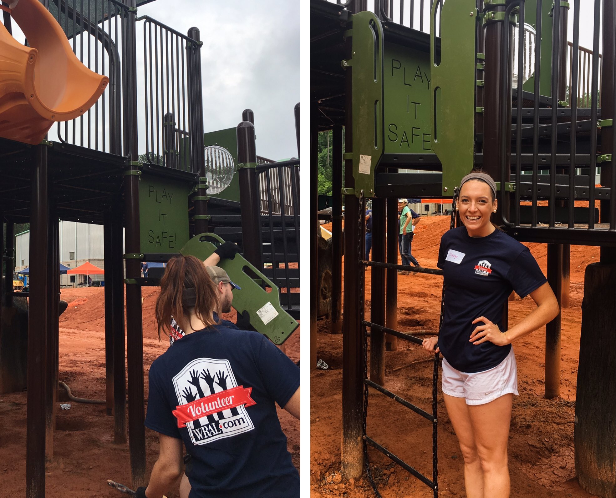 Marilyn Payne on Twitter: "Our @WRAL staff helped (re)build the sassafras all children's park