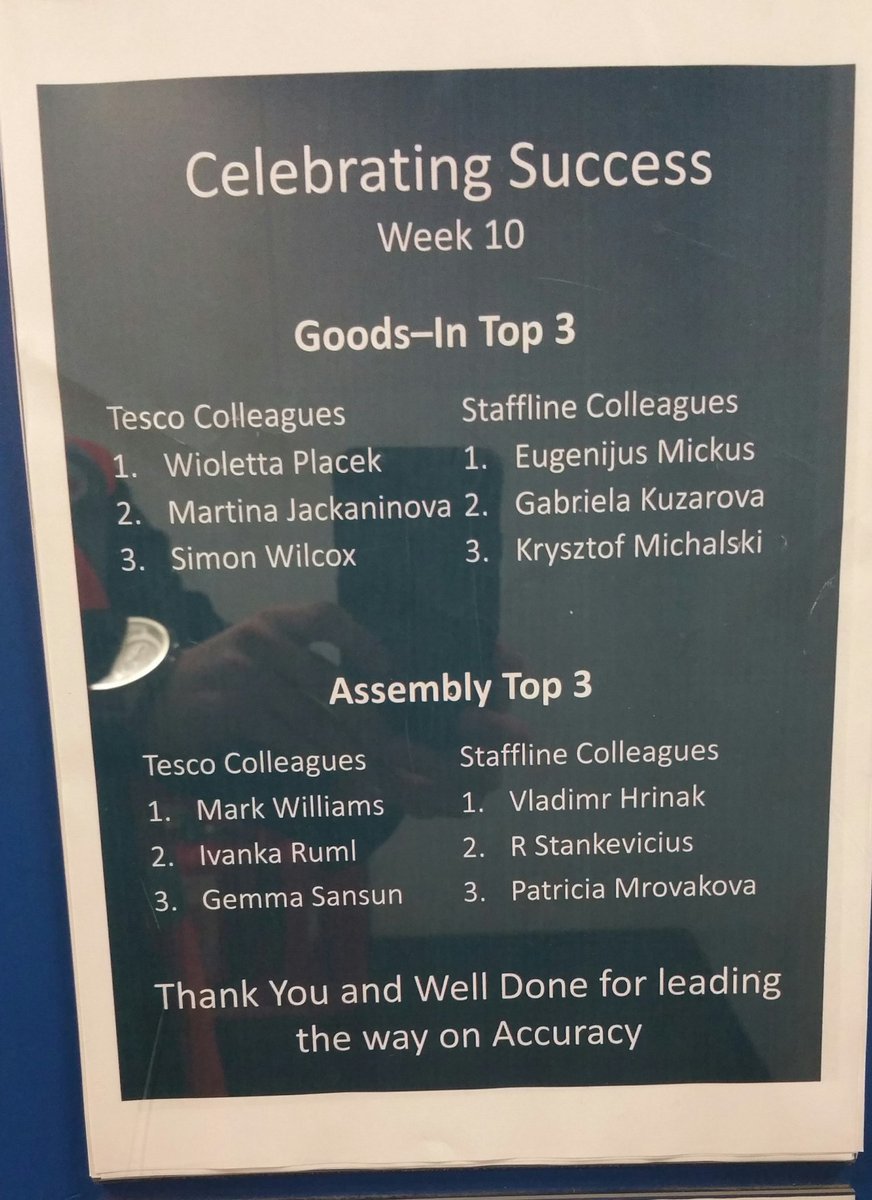 Nights colleagues delivering for our stores and customers #accuracy #welldone