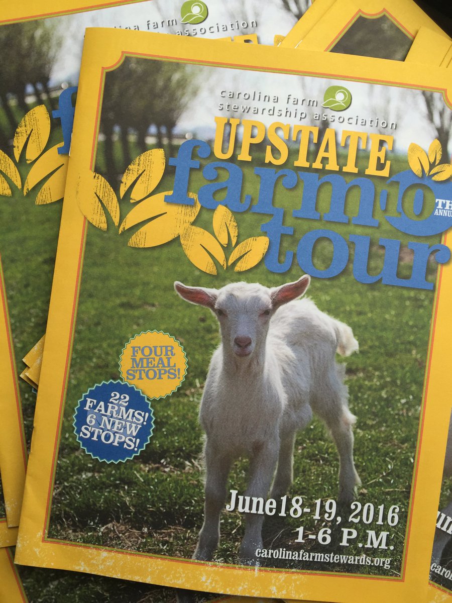 Get your #UpstateFarmTour ticket at Greenville's Whole Foods or <a href="/swamprabbitcafe/">Swamp Rabbit Cafe</a>, and at <a href="/GrainLoft/">The Grain Loft</a> in Taylors!