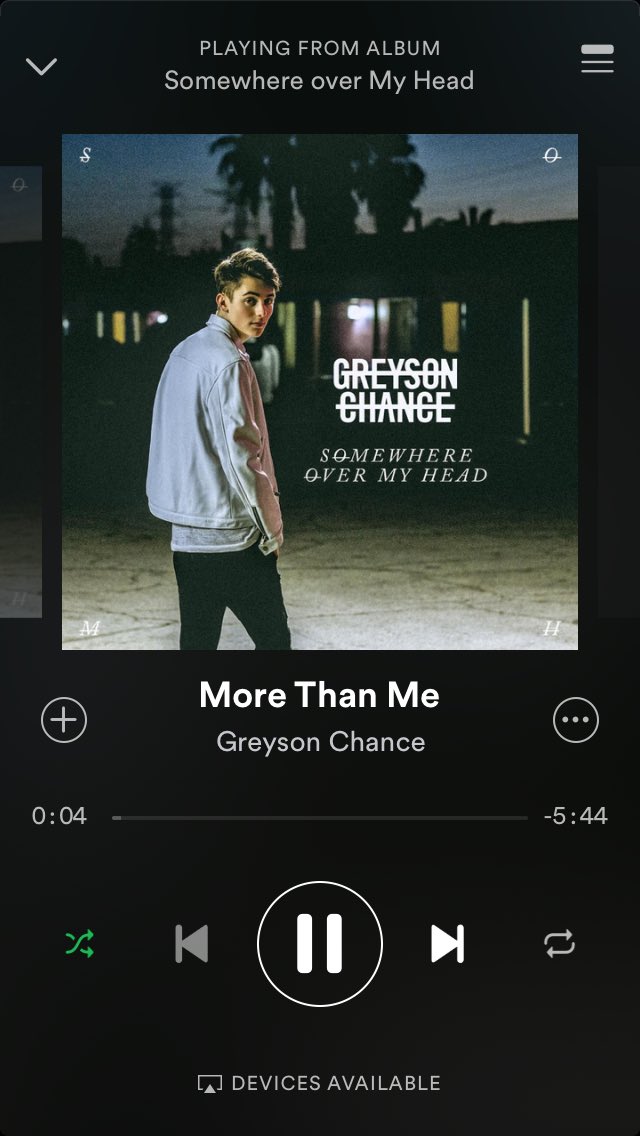 Loving 'Somewhere over My Head'! ❤️ Come to Ireland sometime! 🙌🏼 <a href="/greysonchance/">Greyson Chance</a>