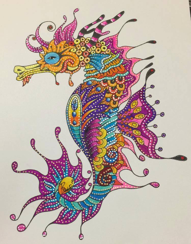 Another beautiful coloring by 輝煌布啦 from Zenimals coloring book