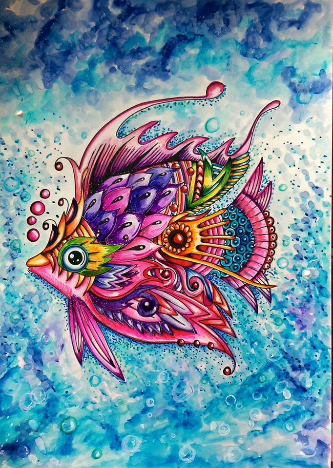 Nice fish from Zenimals book done by 葉子, thank you!