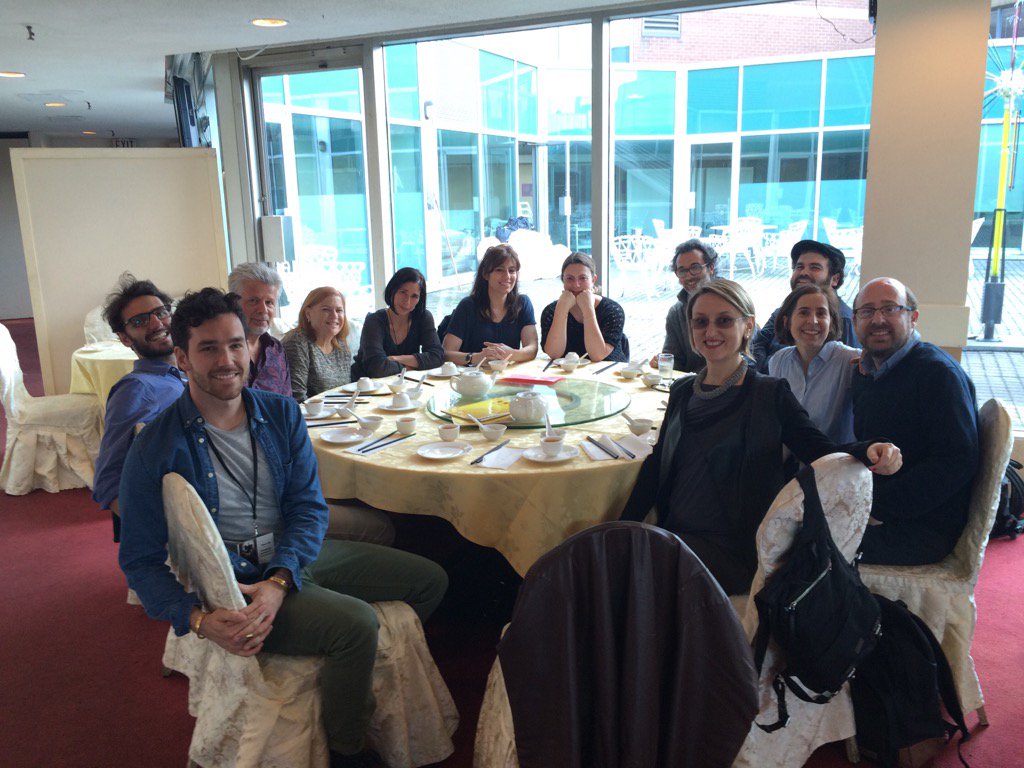 TJFFtweets's tweet photo. #TJFF2016 programming team, staff and wonderful guests unwinding around some tasty #dimsum! #TGIF #Fridaythe13th 🍜 https://t.co/rYnGJ7VjQV