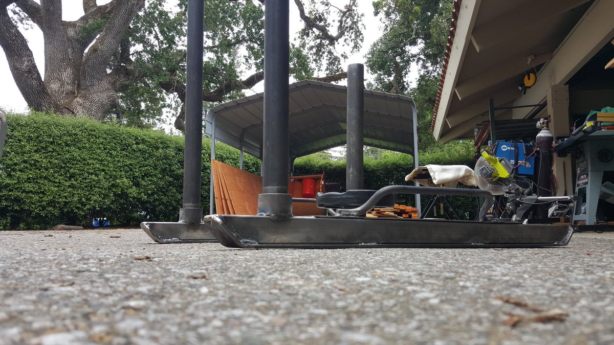 clintjohns's tweet photo. Spent the day teaching 2 athletic trainers how to fabricate a weighted push sled #makered #fablab @SHSAtherton https://t.co/Uv36B6Fsj1