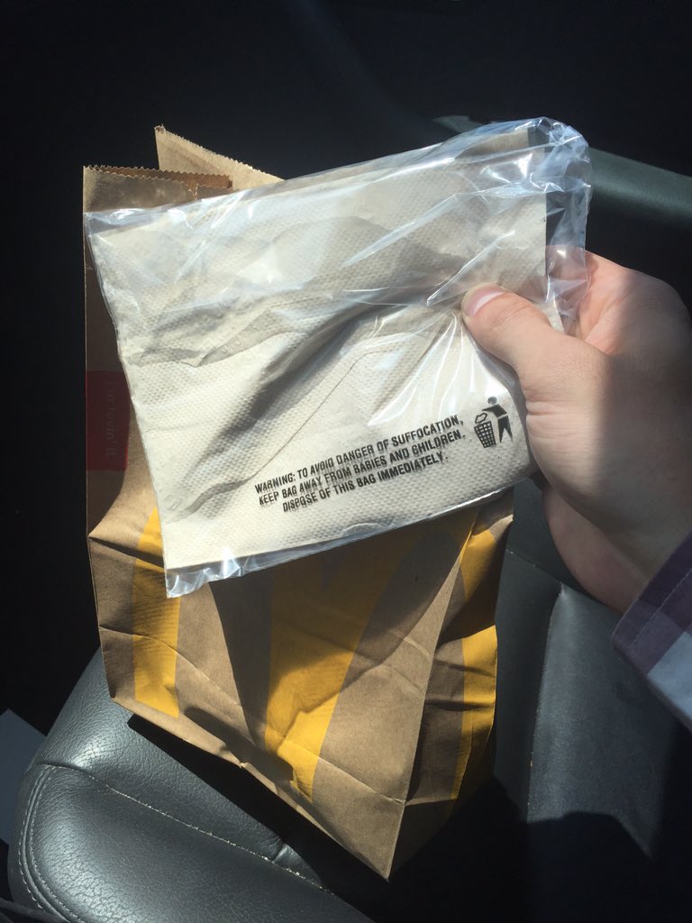 Hi <a href="/McDonalds/">McDonald's</a> why did my order come with a weed baggie that has 4 napkins in it?