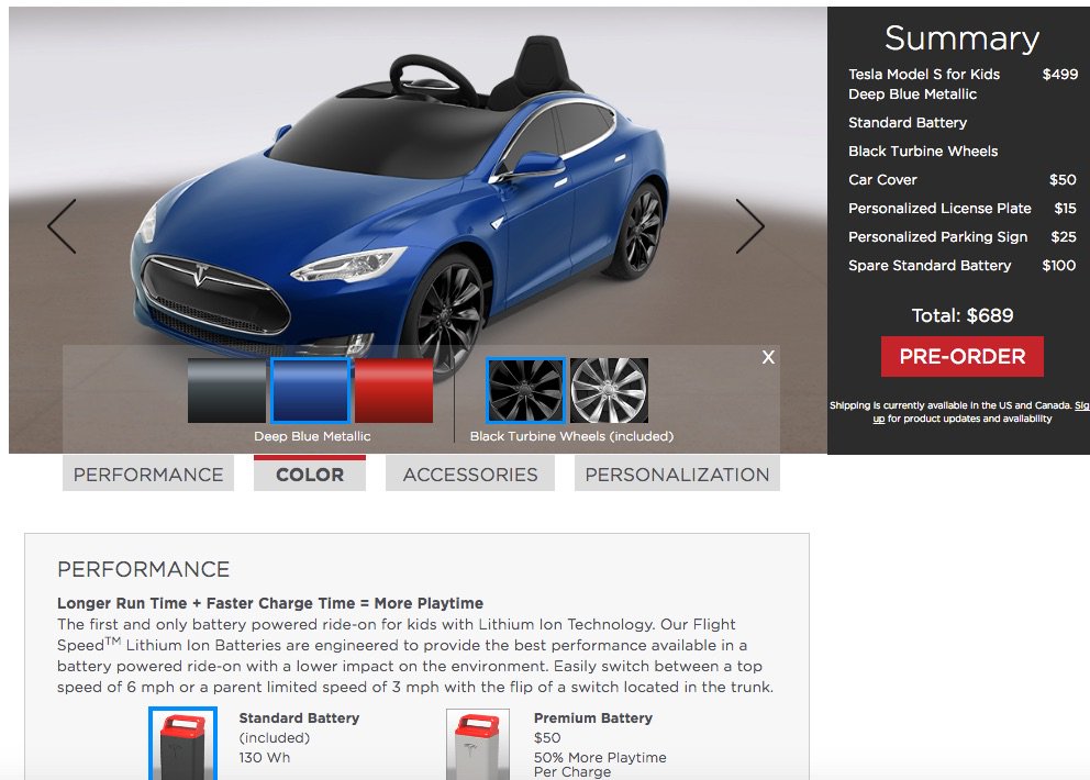 teslaliving's tweet image. #Tesla Model S for Kids will have its own test drive event with mini track buff.ly/1NssKxo @radioflyer