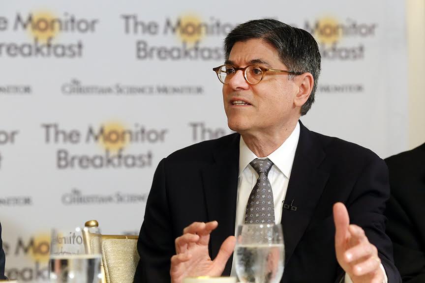 breakfastguy's tweet image. Treasury Secretary Jacob Lew was our guest today.  The C-SPAN video: cs.pn/1TbeiKL  #MonitorBreakfast