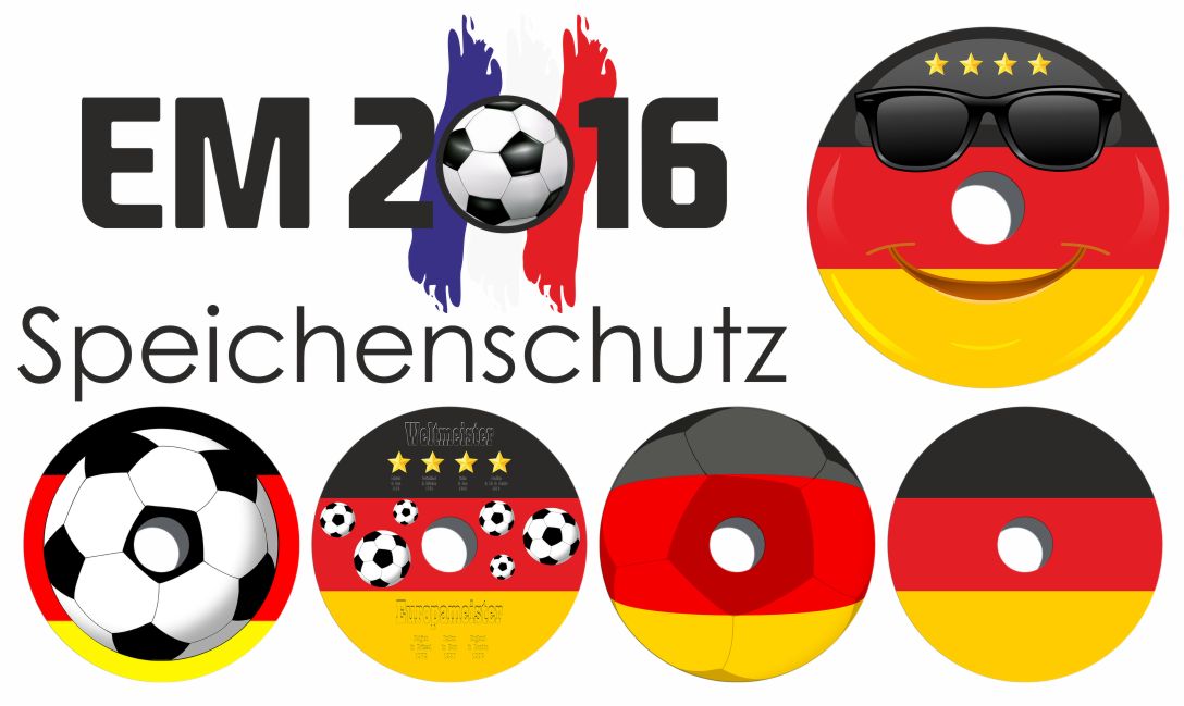 Zur Fußball EM 2016 haben wir für Sie 5 Deutschland-Fan Speichenschützer entworfen! rollstuhl-tuning.de/epages/7819197…