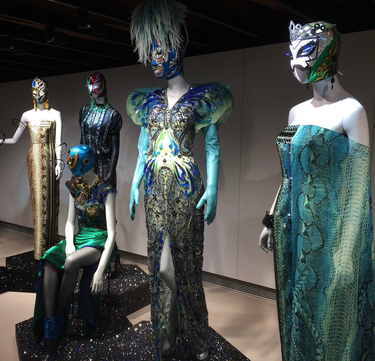 KevinTrafalgar's tweet photo. Special Jean Paul Gaultier exhibition at #Swarovski Innsbruck. Visited on #European Whirl, #SimplyTrafalgar, https://t.co/FzsjkR0whC