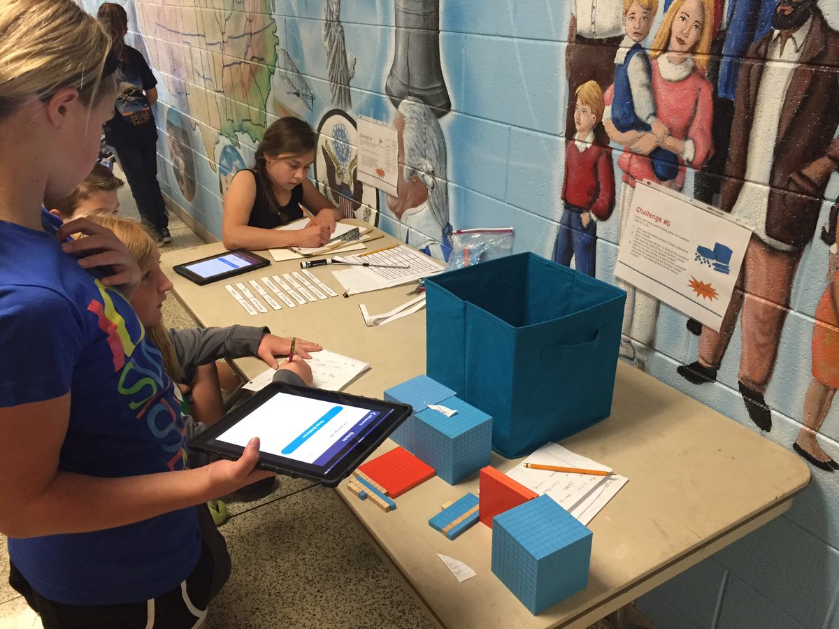 21stCentEdu's tweet photo. 5th graders @WABessElem use iPads to review for math EOG with #GooseChase! #StudentEngagement #gcsk12 #EOGtime https://t.co/dY8RcrdDOg