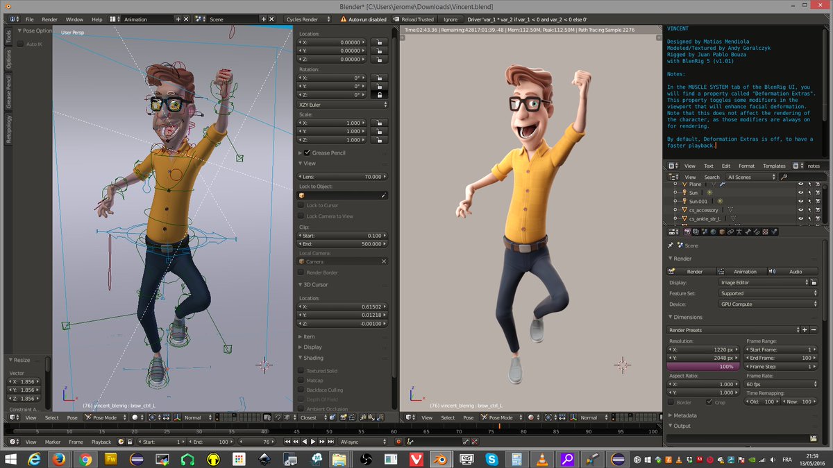 jcfrog's tweet image. le #BlenderCloud, ça tue #b3d #vincent