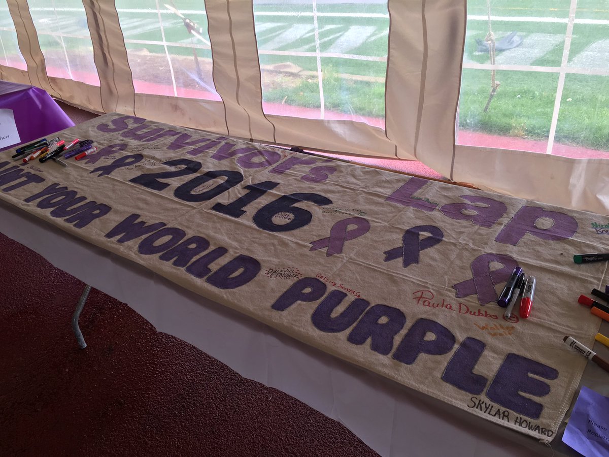 CatiLDN's tweet photo. Here at the Survivor and Caregiver tent at Relay for Life at Earl Boltz Stadium. https://t.co/wNmGCrqQnM