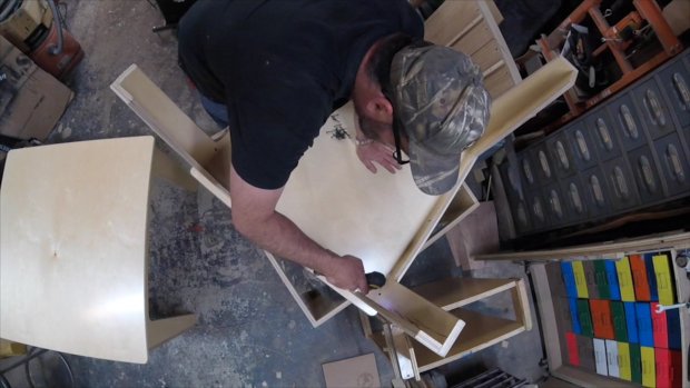 make's tweet photo. WATCH: In his latest, @JimmyDiResta crafts tables for #youngmakers https://t.co/7TSScax95I https://t.co/FBX9IPKOcK