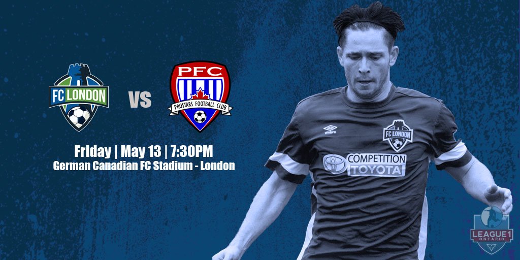 Don't miss tonight's <a href="/FCLondon/">FC London Soccer</a> home opener - 7:30 pm <a href="/GCCLdn/">GermanClubLondon</a> v <a href="/ProStarsFC/">ProStars FC</a> #NextGenStars #L1OMen