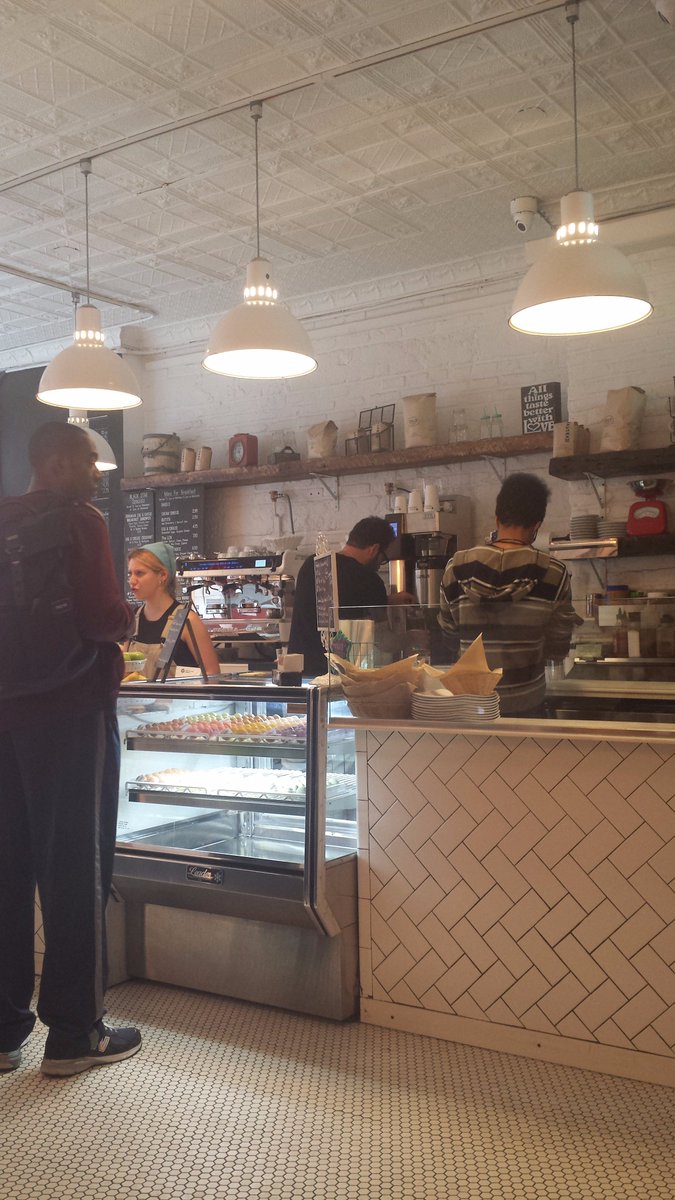 blackstarbakery's tweet photo. Today we had Stephen lurking behind the counter as we shot an interview for @Hospitalented &amp; a video for our site! https://t.co/0U21CDM0fg