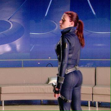 BackInTownAgain's tweet image. Love it when @HisBIackWidow has her hair up!