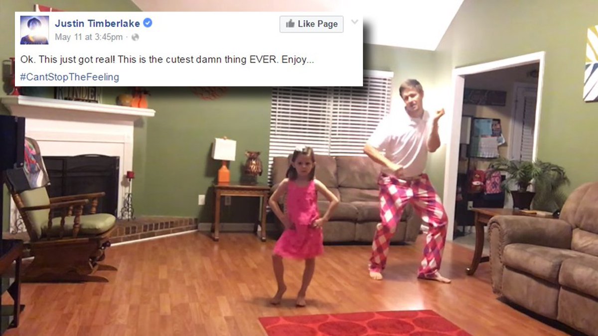Even @jtimberlake called this video "The cutest damn thing EVER" bit.ly/1qiOrVs?utm_me… #CantStopTheFeeling https://t.co/ErYX7JknP7
