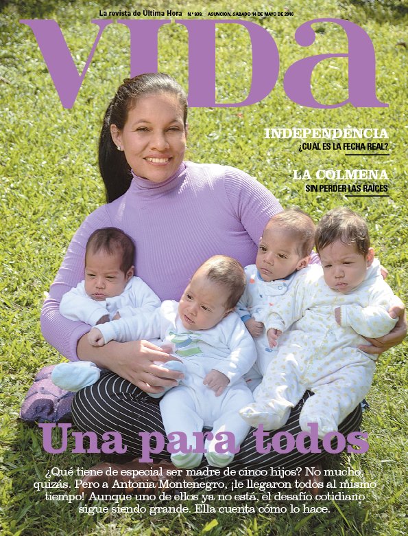 Ella prepara 32 biberones por día y cambia 40 pañales. Mañana, en #larevistadelsábado, la #madre de quintillizos.