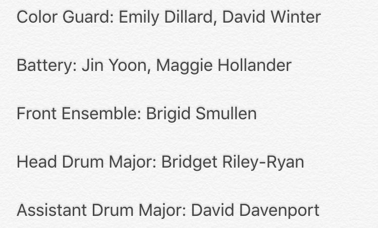 Congrats to the 2016-17 Marching Rebels Leadership Team (list below!)🎉💙