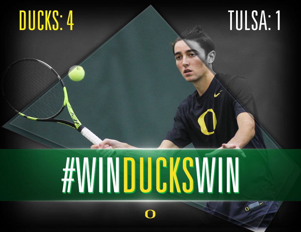 GoDucks's tweet photo. First NCAA Tournament win in program history... Check.

Well done, @OregonMTennis!

#WinDucksWin #GoDucks https://t.co/OxQSDkGeyi
