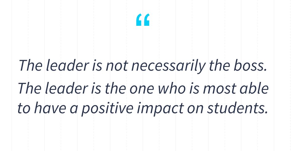 heathermlister's tweet photo. "The leader isn't necessarily the boss. The leader is the one who has the most impact." #PSLA2016 #tlchat #edchat https://t.co/ebK47oCyaR